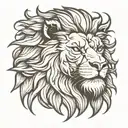 hercules lion head tattoo design idea