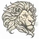 hercules lion head tattoo design idea