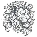 hercules lion head tattoo design idea