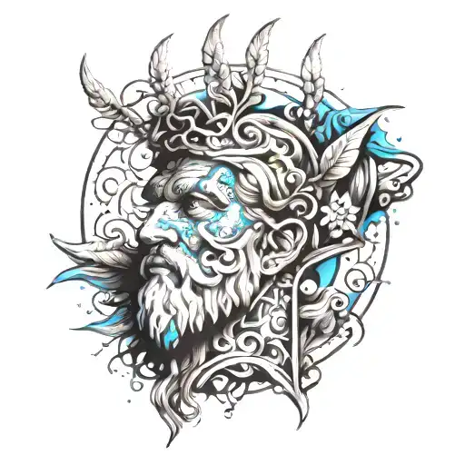 zeus ray tattoo design idea
