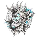zeus ray tattoo design idea