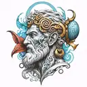 zeus ray tattoo design idea