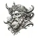 zeus ray tattoo design idea