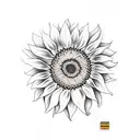 Sunflower post malone tattoo design idea