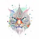 Watercolor depiction of overcoming anxiety tattoo design idea