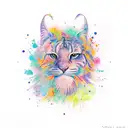 Watercolor depiction of overcoming anxiety tattoo design idea