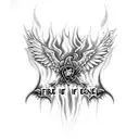 fire heaven hell firefighter "wrong side of heaven rigtieous side of hell" tattoo design idea