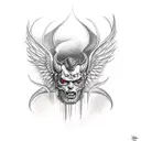 lucifer  tattoo design idea