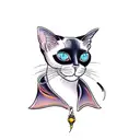 siamese cat tattoo design idea