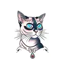 siamese cat tattoo design idea