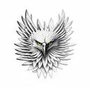 Eagle wings tattoo design idea