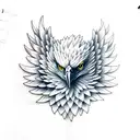 Eagle wings tattoo design idea