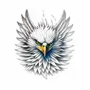 Eagle wings tattoo design idea