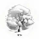 xxxtentacion tree tattoo design idea