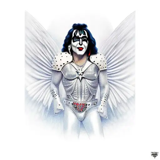 paul stanley from kiss tattoo design idea