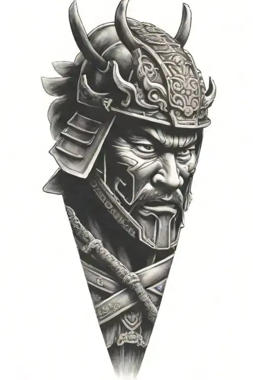 samurai warrior tattoo design idea