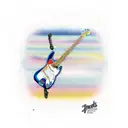 fender strat gutair tattoo design idea