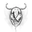 Crying Heart tattoo design idea