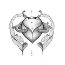 Crying Heart tattoo design idea