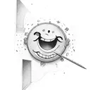 smile now cry later tattoo design idea