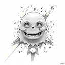 smile now cry later tattoo design idea
