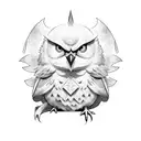 evil piplup tattoo design idea