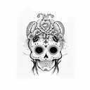 La Catrina tattoo design idea