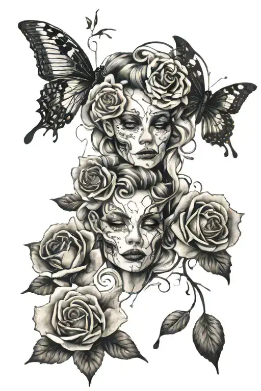 relationship trauma  tattoo design idea