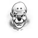 clown tattoo design idea