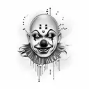 clown tattoo design idea