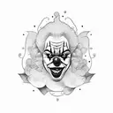 clown tattoo design idea