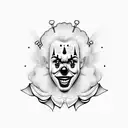 clown tattoo design idea