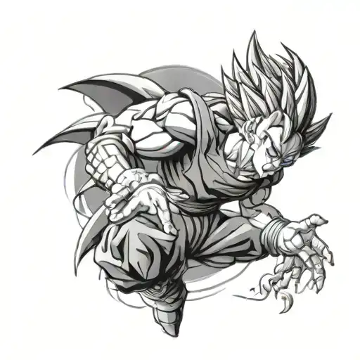 dragon ball z vegita forearm tattoo design tattoo design idea