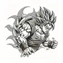dragon ball z vegita forearm tattoo design tattoo design idea