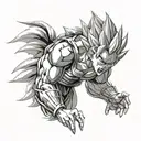 dragon ball z vegita forearm tattoo design tattoo design idea