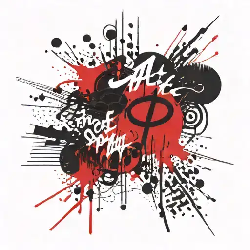 antisocial font tattoo design idea