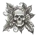 antisocial font tattoo design idea