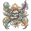 antisocial font tattoo design idea