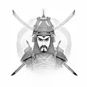 warrior samurai arabic islam tattoo design idea