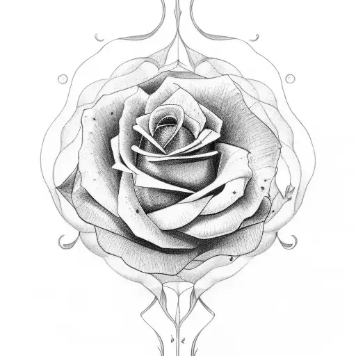 rose tattoo with the sentence "My arm will not bend, my heart will not break, and I'll never fall" tattoo design idea