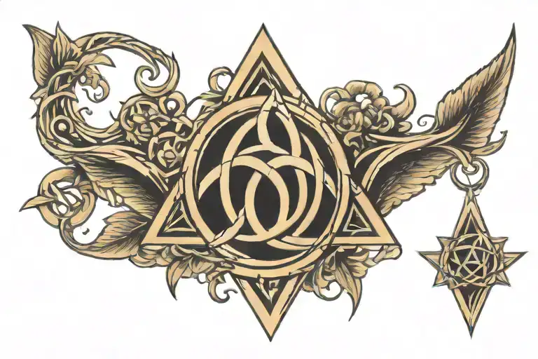 triquetra tattoo design idea
