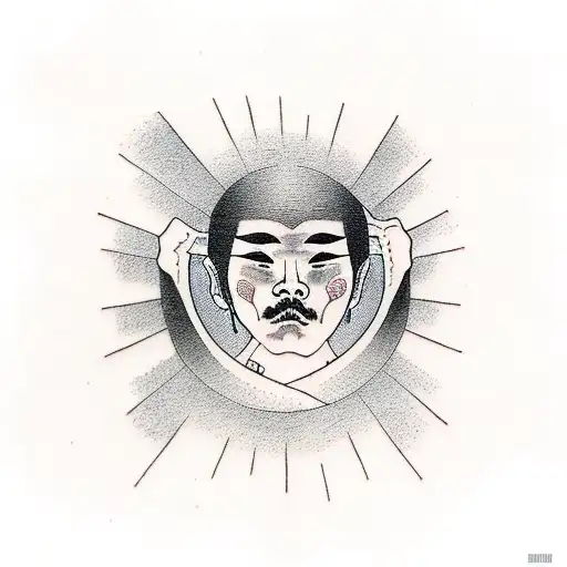 guy walking up stairs to the moon  tattoo design idea