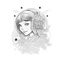 "Amelia" and "Oliver" tattoo design idea