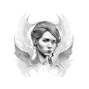 "Amelia" and "Oliver" tattoo design idea