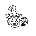 simple snail, logo tattoo design idea