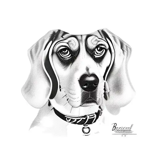 beagle  tattoo design idea