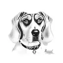 beagle  tattoo design idea
