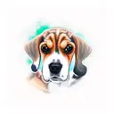 beagle  tattoo design idea