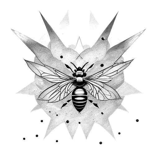 Honey Bee, batman, milky way Galaxy  tattoo design idea