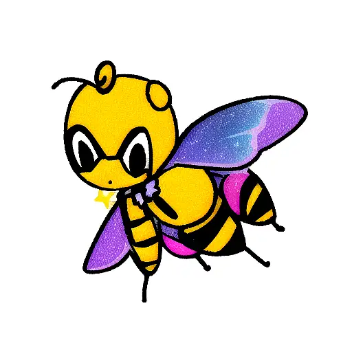 Honey Bee, batman, milky way Galaxy  tattoo design idea